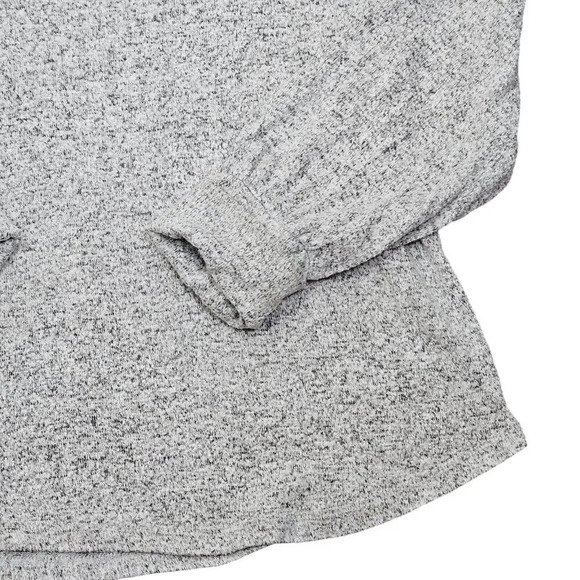 Pink Rose Gray Marled Pullover‎ Sweater Gray Long Sleeve Scoop Neck Size X Large - Picture 9 of 11